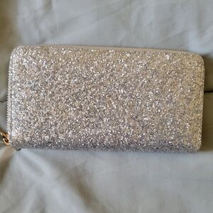 Silver Sparkly Wallet